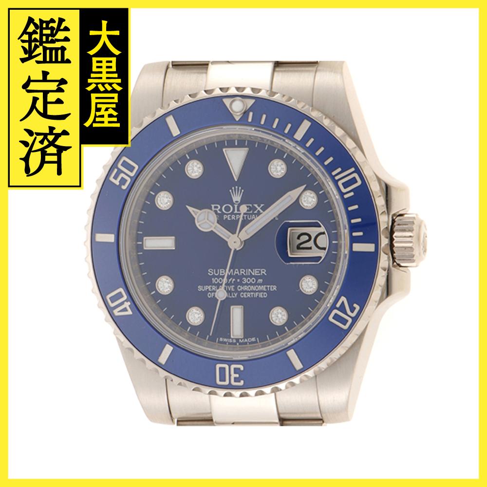 ROLEX ロレックス サブマリーナ デイト 116619GLB ブルー 8ポイントダイヤ ホワイト ...