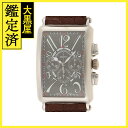 FRANCK MULLER　フランクミュラー　ロングアイランド クロノ インディアナポリス 50本限定　1200CCAT INDIANAPOLIS　自動巻き　SS/革　メンズ　グレー【430】2143100448018 【中古】【大黒屋】