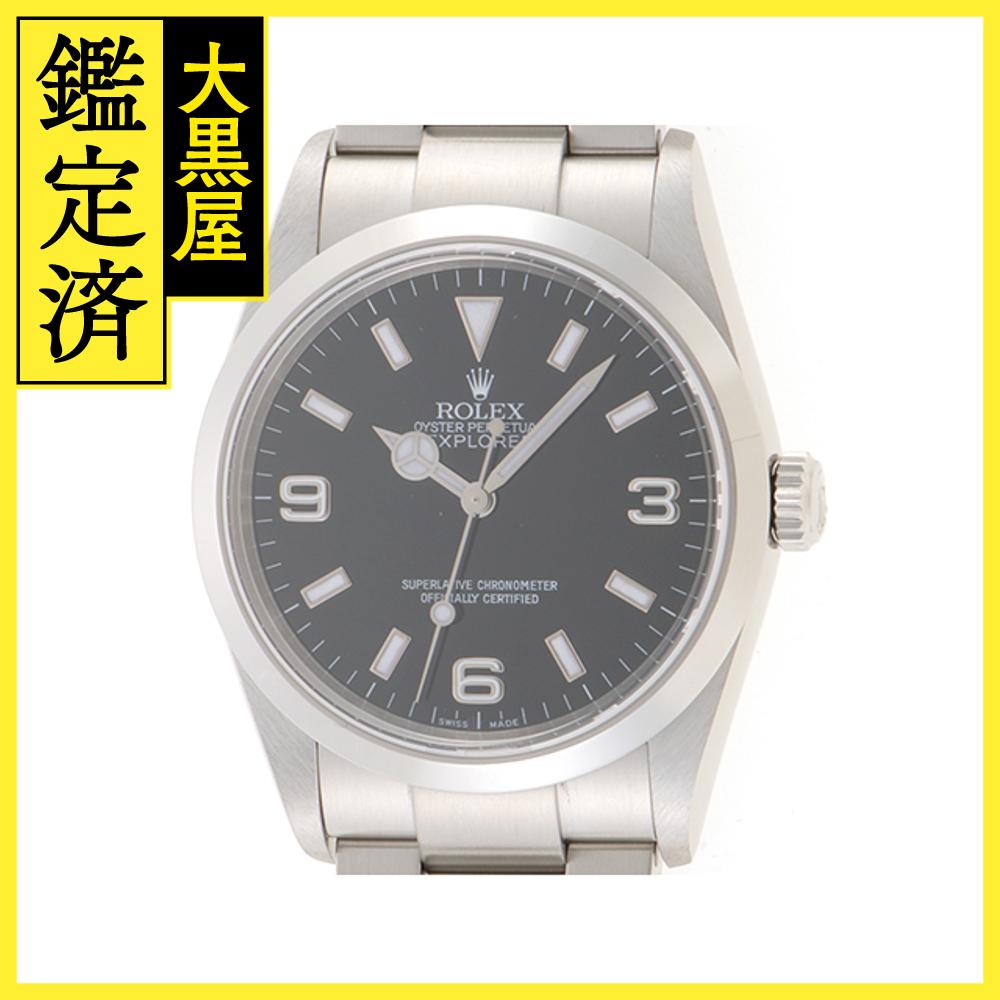 ROLEX ロレックス エクスプローラー1 114270 ブラック メンズ 自動巻き OH/研磨済み （2148103598012）【200】 【中古】【大黒屋】