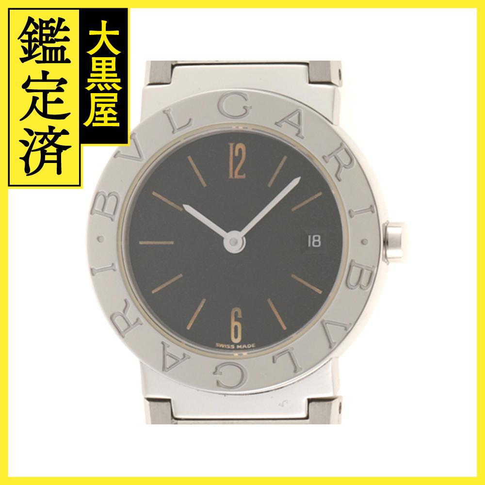 BVLGARI ブルガリ　レディース クオーツ　ブルガリブルガリ BB26SS　ブラック文字盤 SS　2148103574511【208】 【中古】【大黒屋】