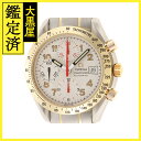 ■商品情報 メーカー オメガ 形状/駆動方式/細目1 男性用/Men's watches モデル/品目 スピードマスター デイト マーク40 素材 K18YG/SS サイズ ケース径：39.0mm　腕周り：内径最大約18.5cm ランク 中古 (A) 商品コード 2148103602023 コメント 【商品コード】　2148103602023【サイズ】　ケース径：39.0mm　腕周り：内径最大約18.5cm【付属品】　弊社オリジナル箱　【保証】　御購入日より弊社6ヵ月保証開始　税抜50,000円未満は保証対象外　ムーブメント自然故障応対のみ　破損・水没・磁気帯び等の外的要因は対象外【修理履歴】　2023年11月に弊社提携業者にて磨きとOH済み。【状態】《風防》　ガラスコーティングに多少線傷と擦れ傷がございます。《文字盤》　インデックス夜光部分に色焼け、針に少し小傷がございます。《ベゼル》　サイド表面部分に少し凹みがございます。《ケース》　表面部分に少し小傷と凹みがございます。《ラグ》　肉眼で確認出来る目立ったダメージは見受けられません。《裏蓋》　肉眼で確認出来る目立ったダメージは見受けられません。《ブレスレット》　駒表面と裏面に少し細かい小傷が御座います。《バックル》　バックル表面と裏面に少し細かい付け痕が御座います。【注意】　此方の商品は店頭展示商品の為、NET掲載状態から変わる場合が御座います。ご注文後、店舗から状態確認についてご連絡する場合が御座います。詳細に関して、お気軽にお問い合わせ下さいませ。　商品画像は、モニター環境により実際の商品と色・質感等が若干異なる場合があり、実物を蛍光灯や自然光の下でご覧になった場合と色味が異なる場合がありますので、　ご理解の上ご購入頂きますようお願い致します。　　又、細心の注意を払って御取扱い致しておりますが、「中古品」の為、商品確保時に、動作不良やキズ等の不備により、弊社より確保保留の御案内及び、キャンセルとさせて頂く場合が御座います。　予め、御了承下さいませ。 ■取扱店舗 　※商品に関するお問い合わせはこちら （株）大黒屋　大阪ミナミ店 　TEL：0120-787712　　営業時間：11:00~20:00 　Mail：osakaminami@daikokuya78.co.jp