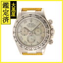 〔K番〕2001年頃製 日本正規　ROLEX　ロレックス　時計　コスモグラフ デイトナ ビーチ　116519　自動巻き　メンズ　イエローシェル　ホワイトゴールド/リザードレザー　WG/革　（2147100379495）【200】T 【中古】【大黒屋】