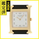 HERMES　エルメス　Hウォッチ　GP/レザー　メンズ　クオーツ 　HH1.501e　2148103589737【208】 【中古】【大黒屋】