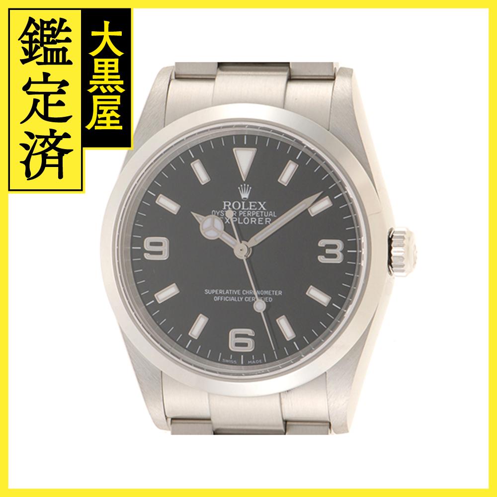 ROLEX　ロレックス　エクスプローラーI　114270　ブラック文字盤　ステンレス　SS　F番　メンズ　【434】【中古】【大黒屋】