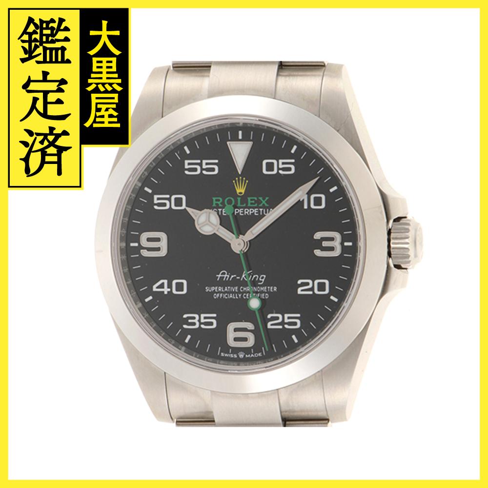 ROLEX　ロレックス エアキング　126900　自動巻き　ステンレス　メンズ　ブラック【432】2147100490169 【中古】【大黒屋】