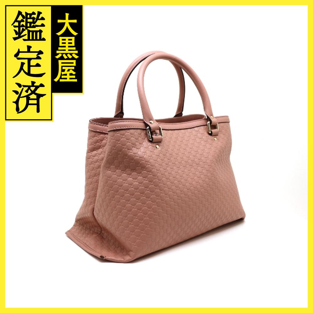 GUCCI グッチ マイクログッチ 2wayショルダーバッグ ピンク レザー 510291（2141200357711）【200】 【中古】【大黒屋】 2