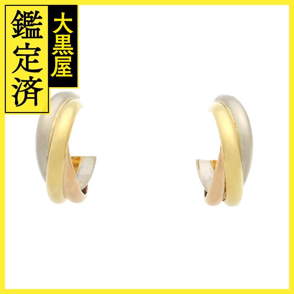 Cartier　カルティエ　トリニティピアス　3カラー　YG　WG　PG　ゴールド　4.5　2147400248453　【200】 【中古】【大黒屋】のサムネイル