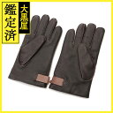 HERMES 　エルメス　手袋 ブラック/ブラウン サイズ7.5　【472】KS 【中古】【大黒屋】 2