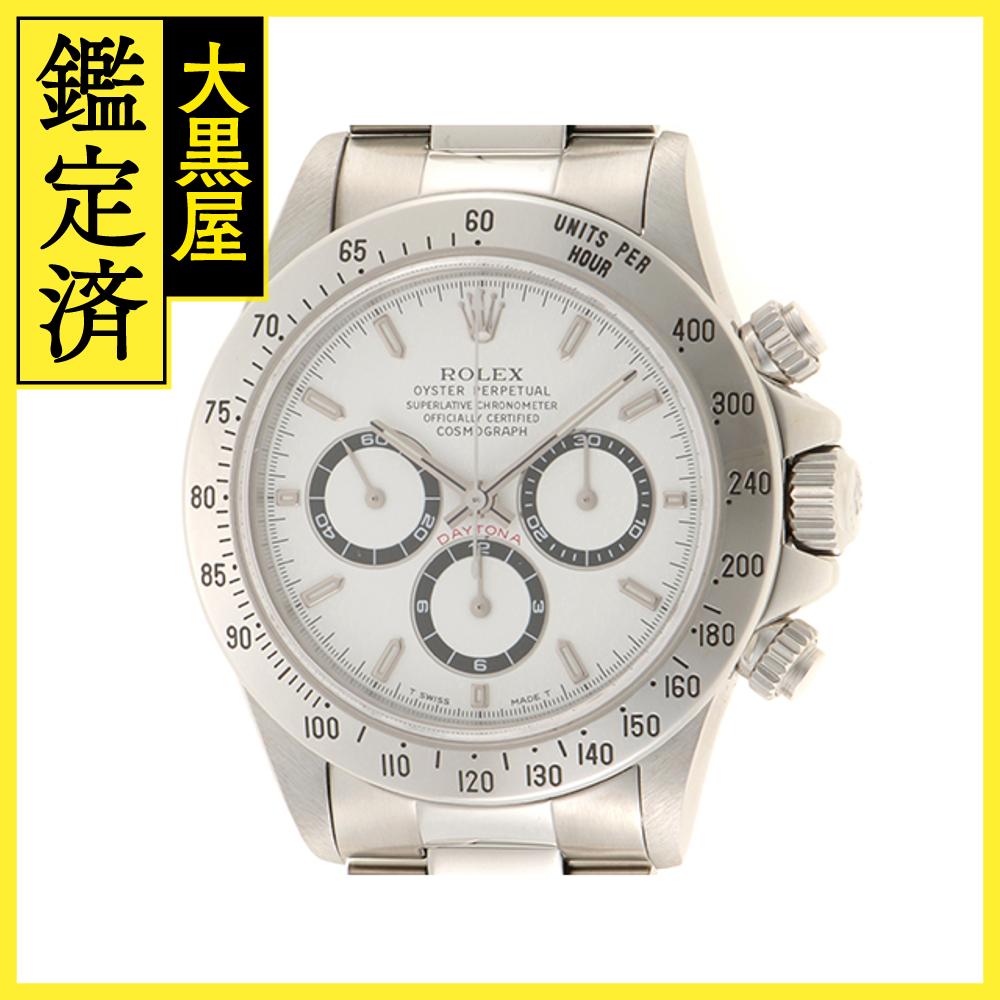 T番 1997年6月並行 ROLEX ロレックス　メンズ オートマチック　デイトナ 16520　ホワイト文字盤 SS トリチウム夜光【472】HK 【中古】【大黒屋】