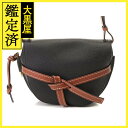 LOEWE　ロエベ　バッグ　ゲートバッグ　321.54.T20　スモール　ブラック/ブラウン　レザー　 2143500274149　【437】 【中古】【大黒屋】