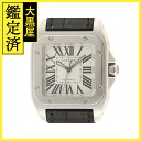 Cartier　カルティエ　サントス100MM　W20106X8　SS/革ベルト　オートマチック　ユ ...