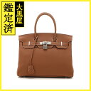 HERMES エルメス ハンドバッグ バーキン30 ゴールド トゴ シルバー金具 U刻印 2143300212334【430】 【中古】【大黒屋】