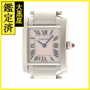 Cartier　カルティエ　タンクフランセーズSM W51028Q3/2384　レディース 　ステンレス　 クォーツ 　ピンクシェル文字盤　日常生活防水　参考定価：445500　【432】　2143300211467 【中古】【大黒屋】