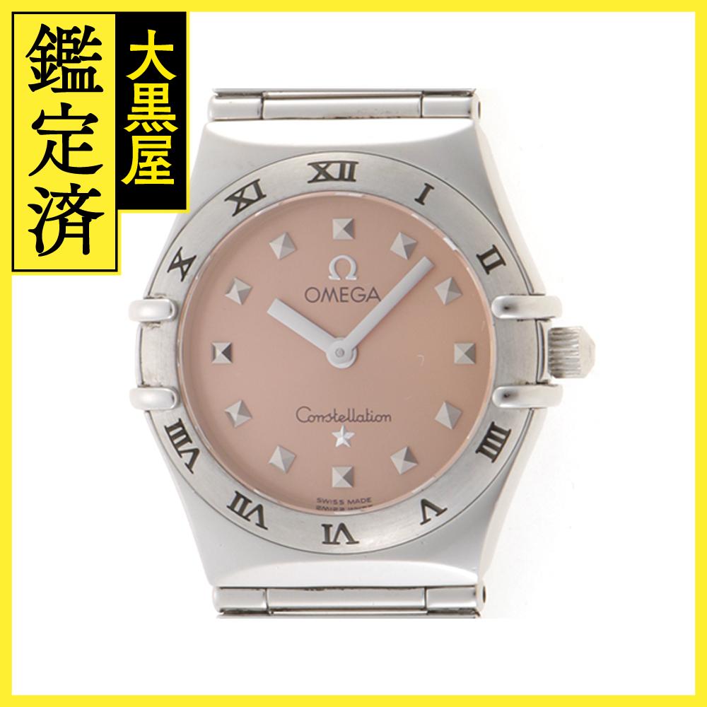 OMEGA オメガ コンステレーション マイチョイス SS ピンク文字盤 クォーツ レディース腕時計【431】 【中古】【大黒屋】