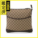 GUCCI グッチ GGショルダーバッグ GGキャンバス レザ