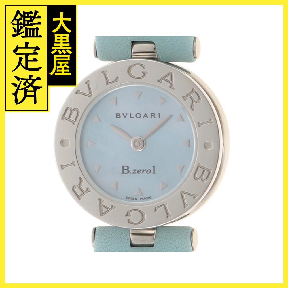 楽天質屋　大黒屋BVLGARI ブルガリ 腕時計 B-zero1 BZ22S ステンレス/革 ブルーシェル文字盤 Mサイズ クォーツ【472】SJ 【中古】【大黒屋】