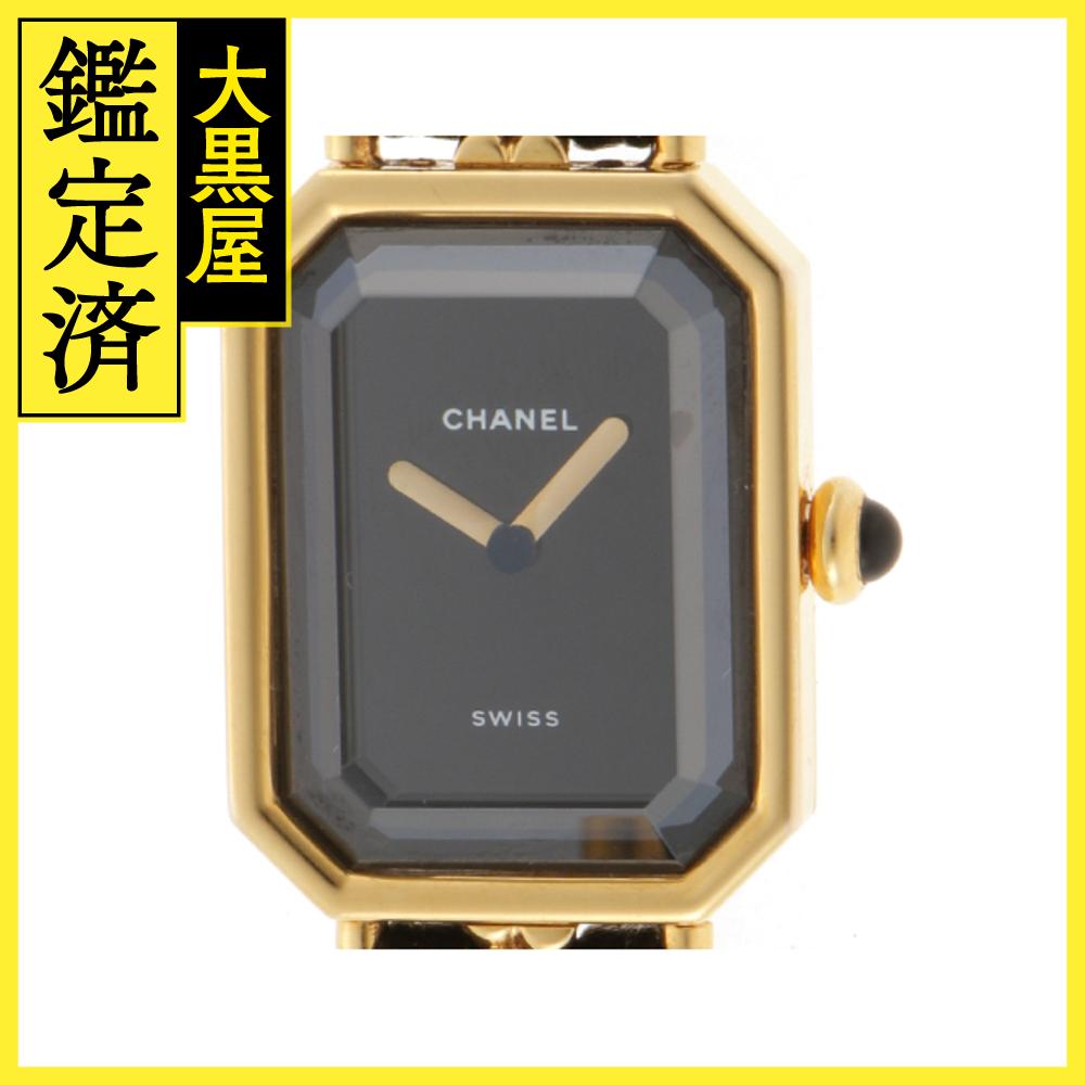 CHANEL　シャネル　プルミエールL　H0001　GP/革　女性用クオーツ時計【473】 【中古】【大黒屋】