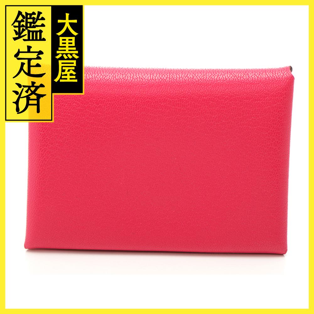 HERMES 　エルメス　カルヴィ デュオ ローズエクストリーム/シェブルシャムキラ/SV金具　B刻印　2023年頃　【472】KS 【中古】【大黒屋】