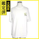 HERMES エルメス 衣類 Tシャツ ミニレザーパッチ メンズL ホワイト コットン／レザー 2143000680181 【200】 【中古】【大黒屋】