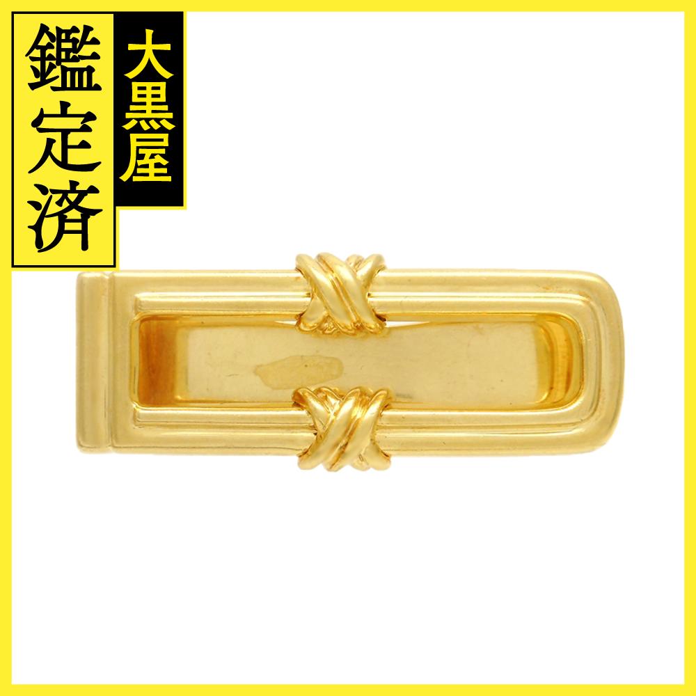 TIFFANY＆CO　シグネチャークロス　マネークリップ　YG　イエローゴールド　29.5g　2120500197418　【200】 【中古】【大黒屋】