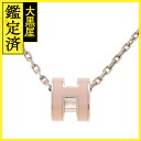 HERMES エルメス ポップアッシュ・ミニネックレス ローズドラジェ/SS【432】2143000685186 【中古】【大黒屋】