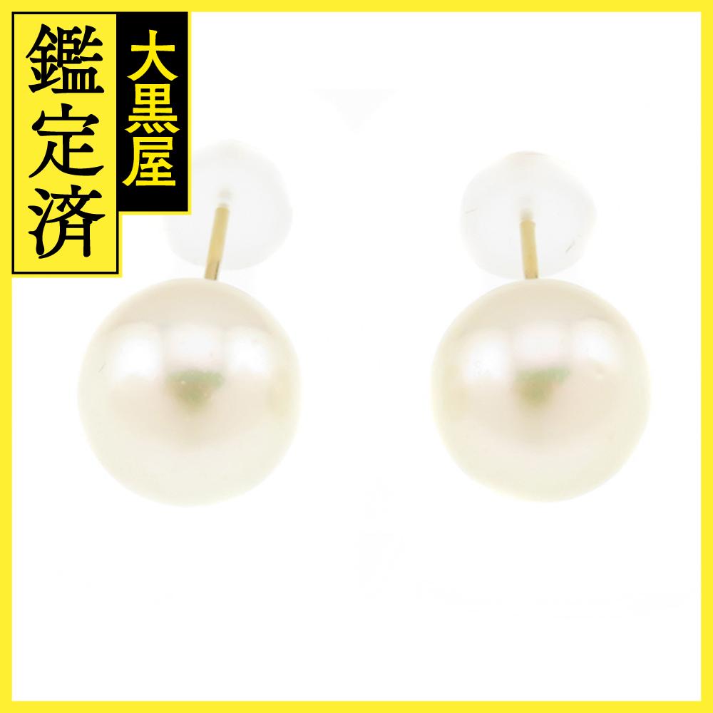 JEWELRY　ジュエリー　ピアス　K18　パール　約9.3mm　約2.4g　2147100500318【207】 【中古】【大黒屋】