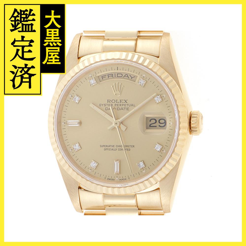 ROLEX　ロレックス　デイデイト　18238A　メンズ　YG　シャンパン文字盤　【431】 【中古】【大黒屋】