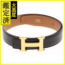 HERMES　エルメス　コンスタンスベルト　ナチュラル/ブラック　GP　ベルト【431】 【中古】【大黒屋】