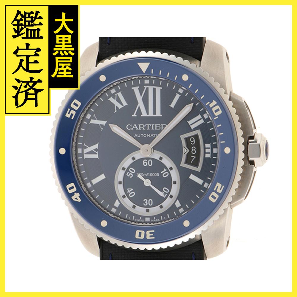 Cartier　カルティエ　カリブル・ドゥ・カルティエ　ダイバー　WSCA0010　SS/ラバー　男性用自動巻時計【473】 【中古】【大黒屋】