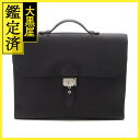 HERMES　エルメス　サックアデペッシュ・ライト37　トゴ　ブラック/SV　ビジネスバッグ【431】 【中古】【大黒屋】