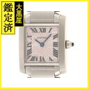 Cartier　カルティエ　タンクフランセーズSM　W51035Q3　SS　ピンク文字盤　創立160 ...