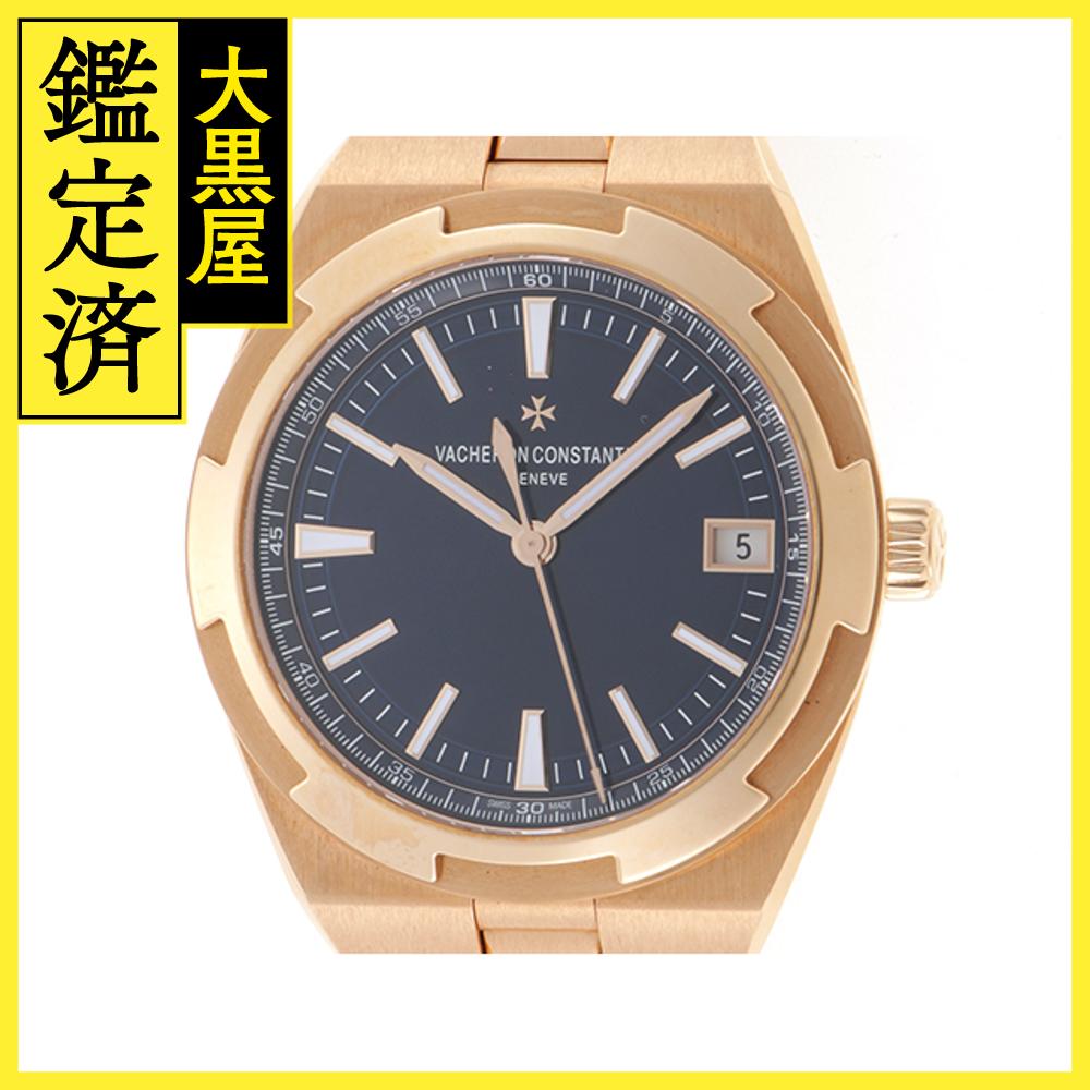 VACHERON CONSTANTIN ヴァシュロン コンスタンタン 腕時計 オーヴァーシーズ オートマティック 4500V/110R-B705 K18ピンクゴールド ブルー文字盤 自動巻き 並行品【472】SJ 【中古】【大黒屋】