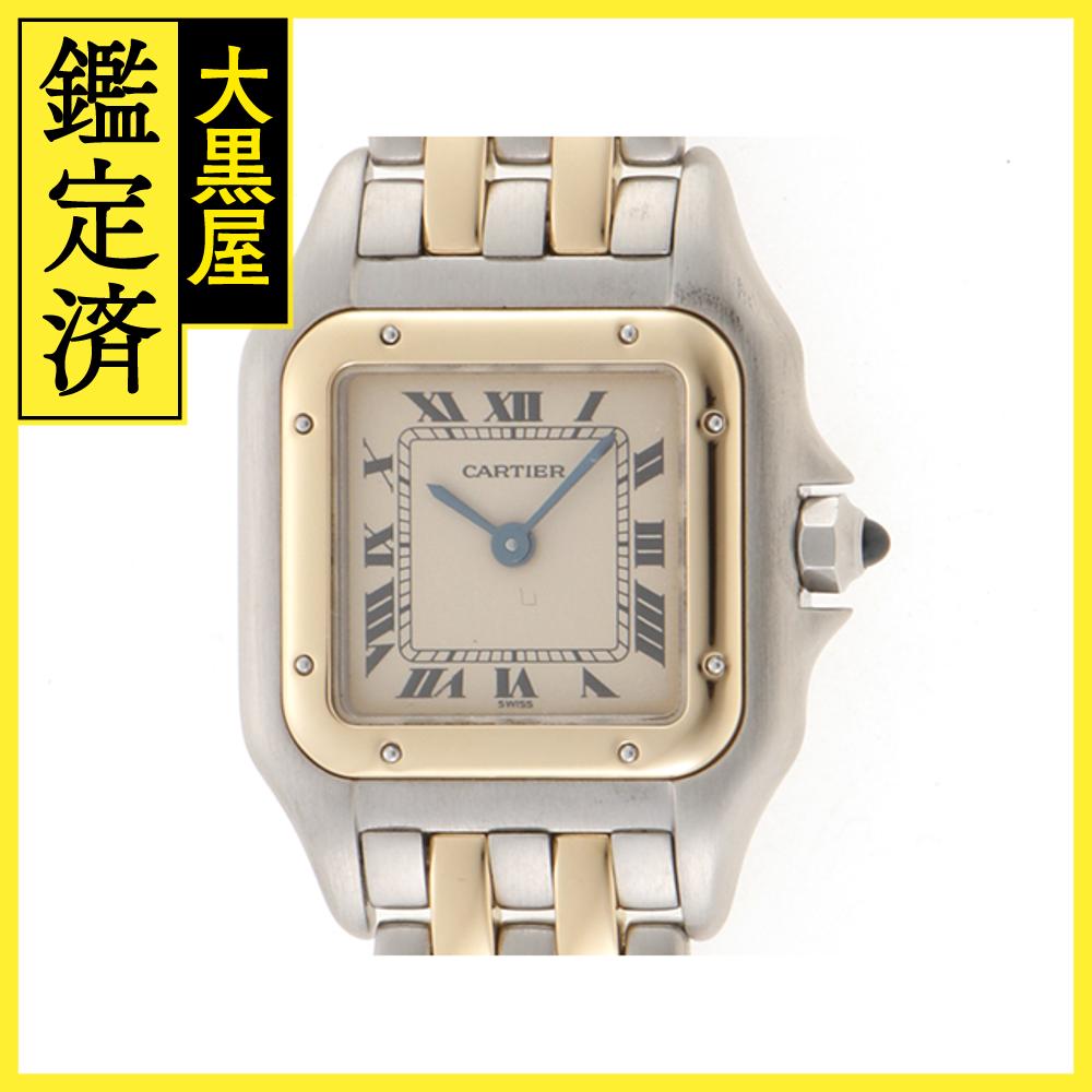 Cartier　カルティエ　パンテールSM　W25029B6　イエローゴールド/ステンレススチール　クォーツ　レディース　腕時計（2148103629471）【200】C 【中古】【大黒屋】