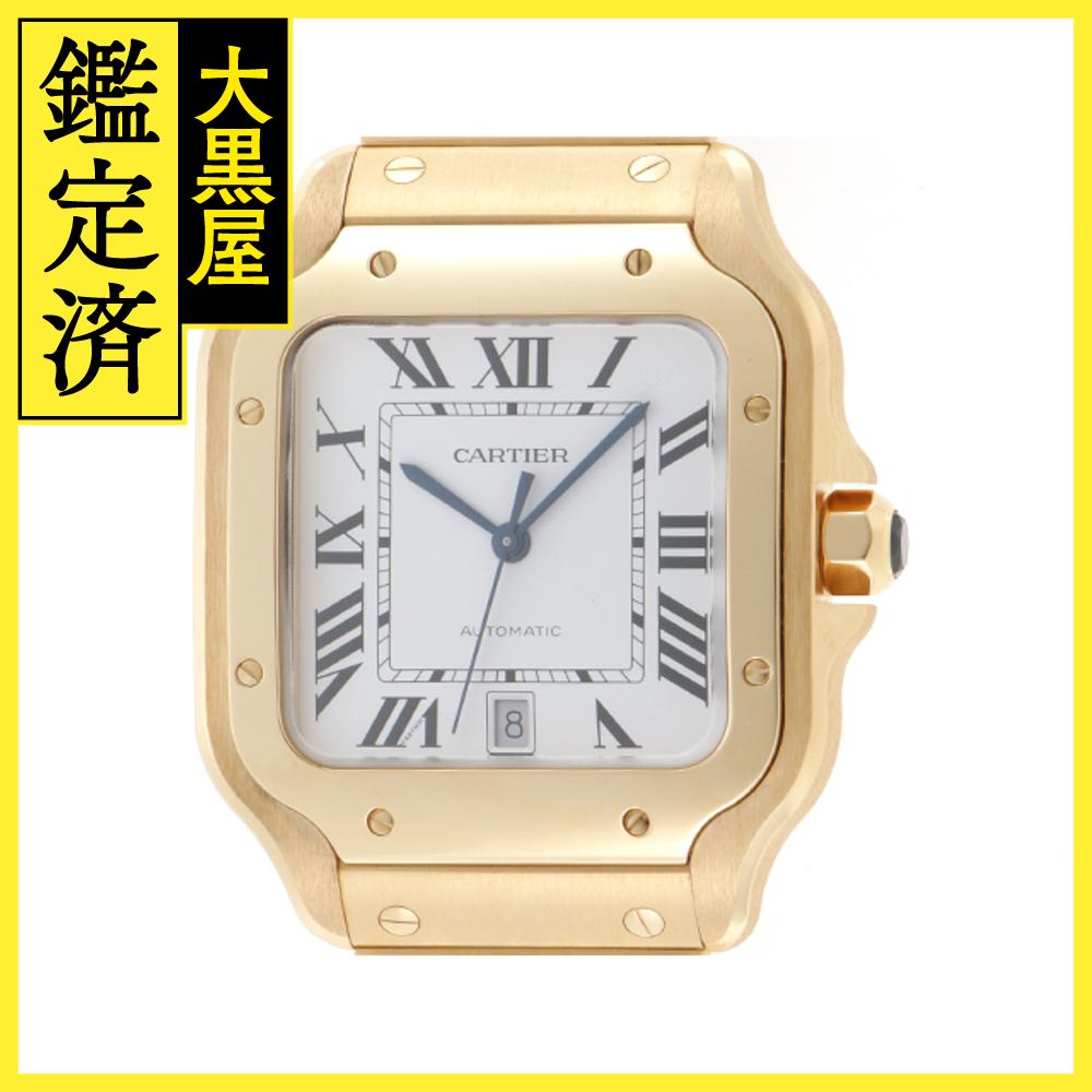 Cartier　カルティエ　サントス　ドゥ　カルティエ　WGSA0029　イエローゴールド無垢　金無垢　オートマチック　メンズ　腕時計（2147200477053）【200】C 【中古】【大黒屋】