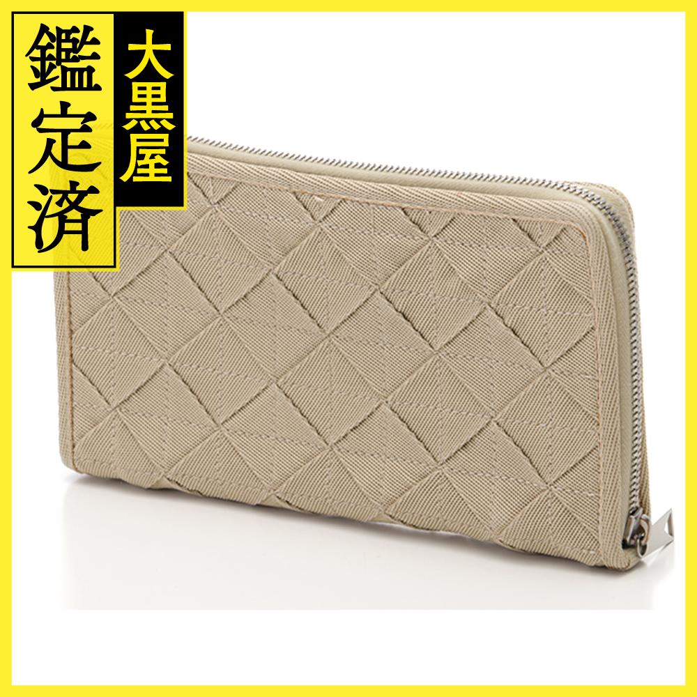 BOTTEGA VENETA　ボッテガヴェネタ　財布　ベージュ　キャンバス　小物【472】YI 【中古】【大黒屋】 2