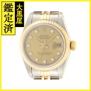 ROLEX　ロレックス　デイトジャスト　69173G　シャンパン10PD文字盤　イエローゴールド/ステンレス　YG/SS　X番　レディース　1991年頃　自動巻き　2148103633430【432】 【中古】【大黒屋】