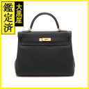 HERMES エルメス ケリー32 ブラック ゴールド金具 トゴ C刻印【432】2148103645464 【中古】【大黒屋】