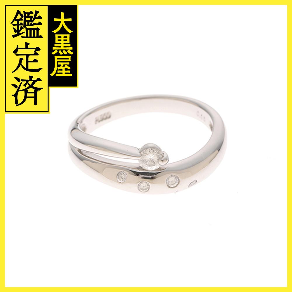 JEWELRY　ジュエリー　　リング　PT900プラチナ　　ダイヤモンド0.16 　5.1g　　#11.5　　2147100506006　【472】H 【中古】【大黒屋】