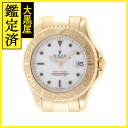 ROLEX　Z番　ロレックス　ヨットマスター　168628　イエローゴールド　YG　ホワイト　男女兼用 ユニセックス　自動巻き【432】2141000346274 【中古】【大黒屋】