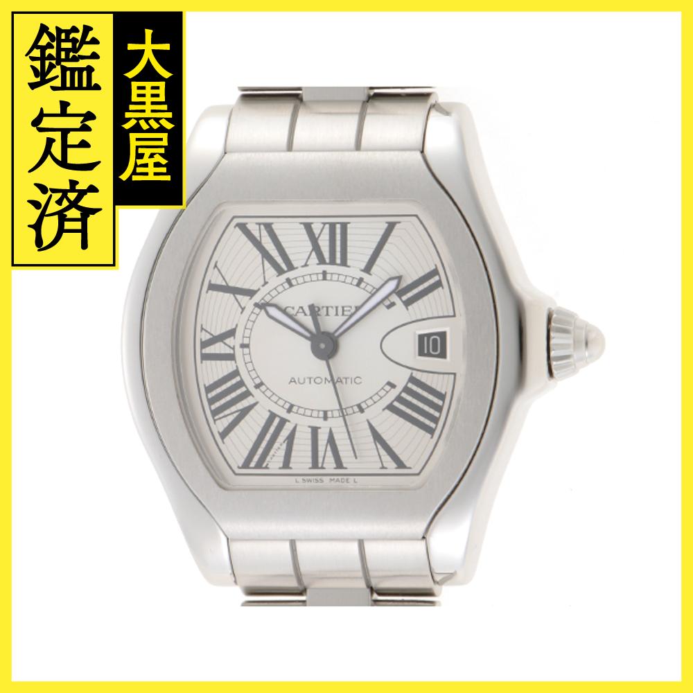 CARTIER　カルティエ　ロードスター　W6206017　自動巻き　ステンレス　100m防水　ホワイト　【432】　2120800003006 【中古】【大黒屋】