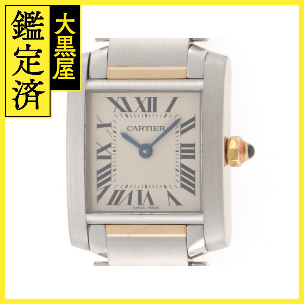 Cartier カルティエ 腕時計 タンクフランセーズ SM W51007Q4 ホワイト文字盤 ステ ...