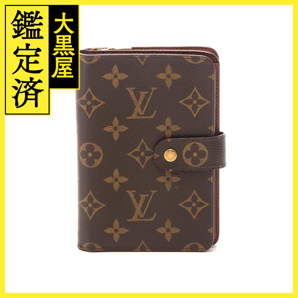 LOUIS VUITTON　ルイ・ヴィトン　ポルトパピエ・ジップ　モノグラム　ケース付ラウンド財布　M61207　2120500205656　【205】 【中古】【大黒屋】