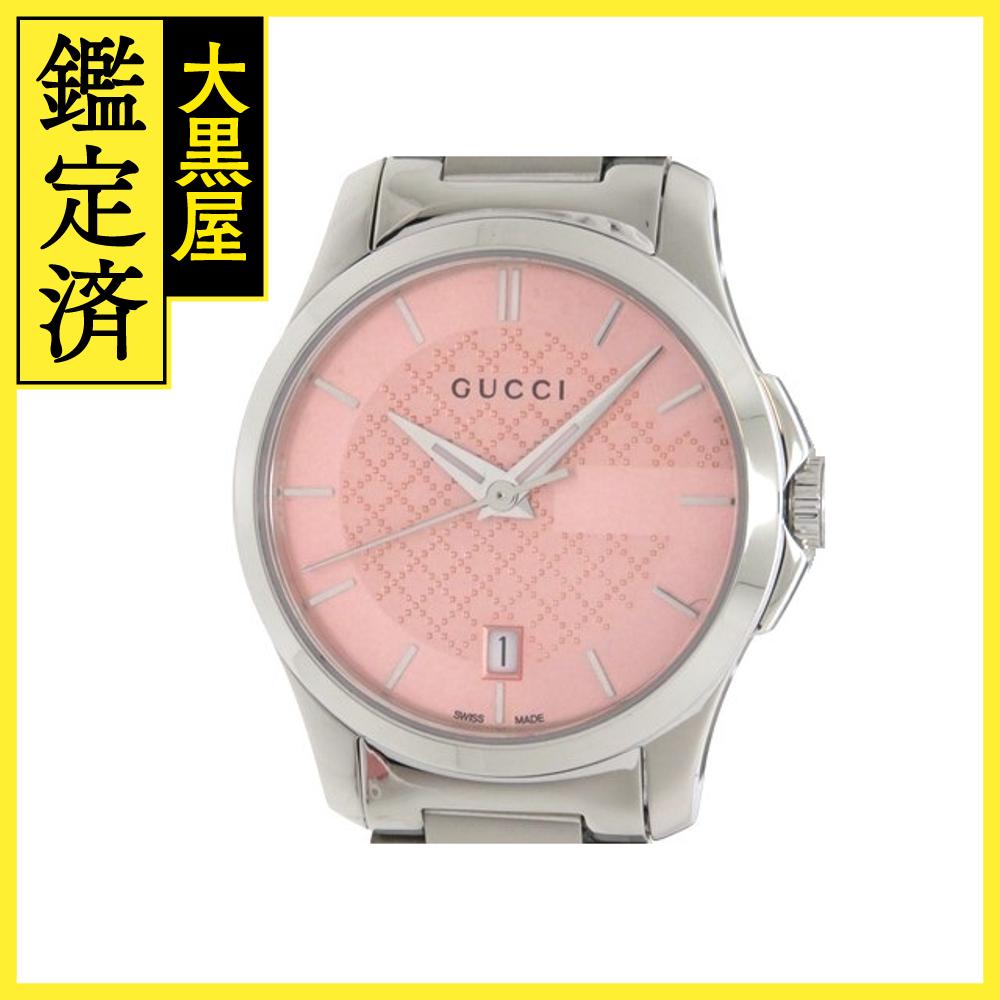 GUCCI　グッチ　126.5　SS　ピンク文字