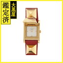 HERMES エルメス メドール ME1.210 GP 革 ホワイト レディース腕時計 クオーツ【431】2148103680670 【431】2148103680670 【中古】【大黒屋】(2)