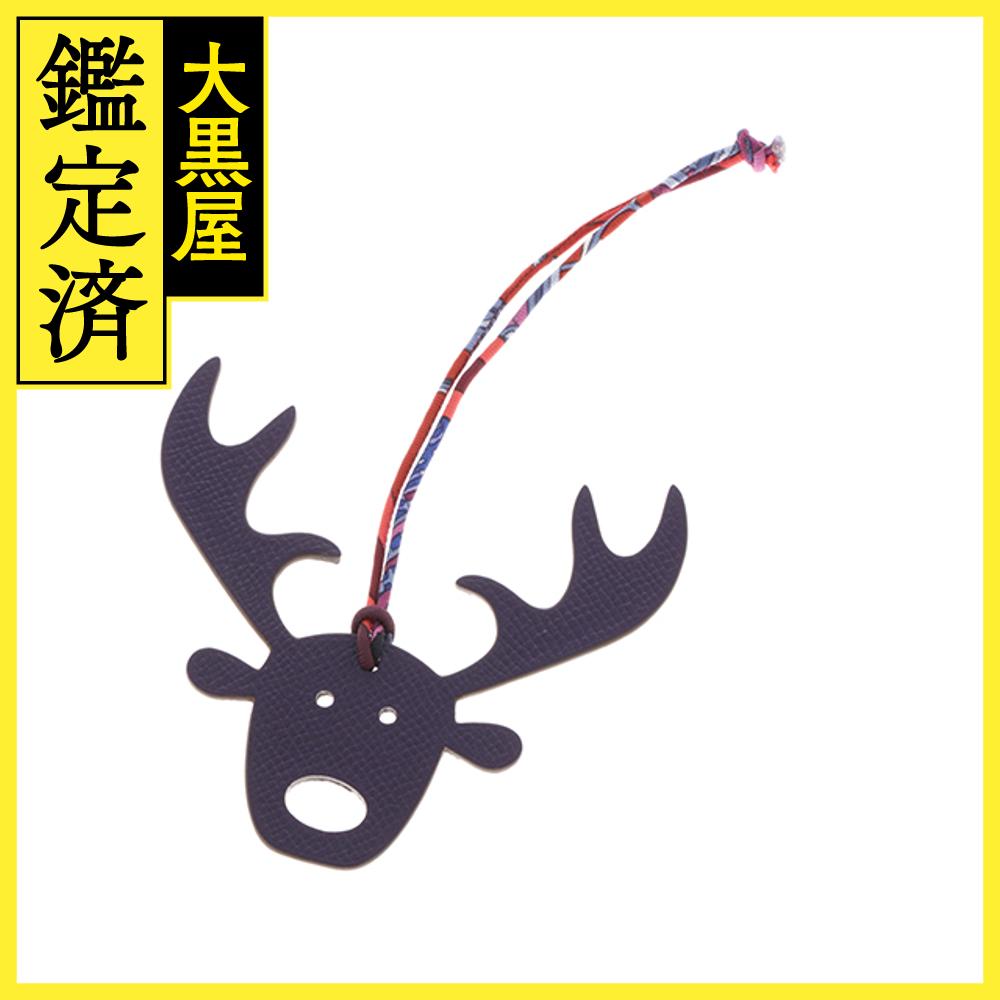 HERMES　プティアッシュ　トナカイチャーム　ブラック/パープル【472】RKT 【中古】【大黒屋】のサムネイル