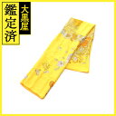 HERMES エルメス カレジェアン ROBE LEGERE ジョーヌ/オレンジ シルク100%【472】KS 【472】2143000697134 【中古】【...