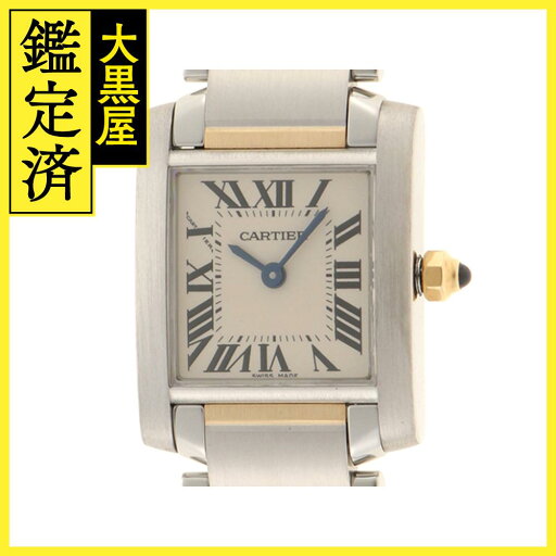 Cartier カルティエ レディース クオーツ タンクフランセーズSM W51007Q4 アイボリー文字盤 K18YG/SS【472】HK 【472】2148103715518 【中古】【大黒屋】 Cartier カルティエ レディース クオーツ タンクフランセーズSM W51007Q4 アイボリー文字盤 K18YG/SS【472】HK 【472】2148103715518 【中古】【大黒屋】