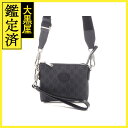 GUCCI グッチ インターロッキングG 2wayバッグ 723306 ブラック PVC/レザー【433】 【中古】【大黒屋】