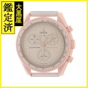SWATCH スウォッチ 腕時計 MoonSwatch MISSION TO VENUS オメガコラボ ホワイト文字盤 レディース クォーツ S033P100 バイオセラミック ナイロン【431】 【431】2148103738906 【中古】【大黒屋】