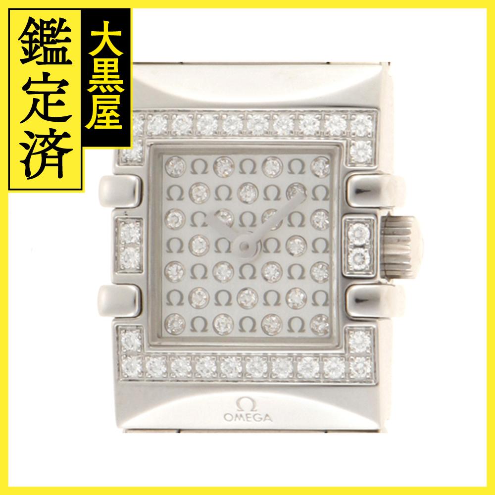 OMEGA オメガ コンステレーションミニ カレ 1539.77 ホワイト レディース クオーツ【436】 2148103709791 【中古】【大黒屋】